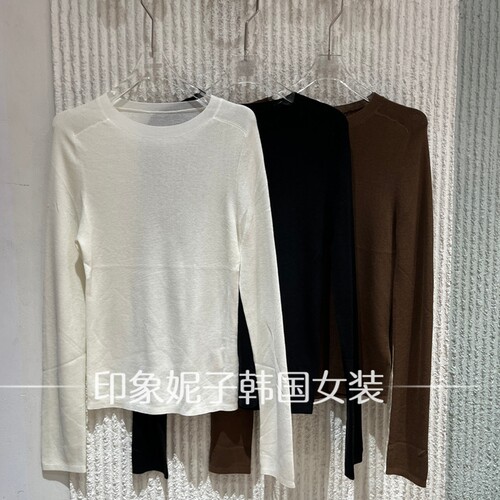 欧洲站秋季长袖针织打底衫显瘦