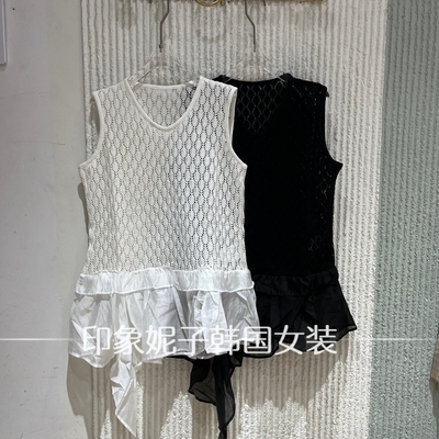 2026春镂空蕾丝吊带背心女性感