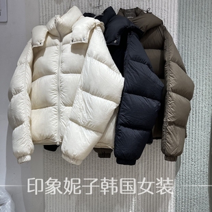 短款 ph23时尚 羽绒服可脱卸帽鹅绒外套女25001 新款 欧洲站2025冬季