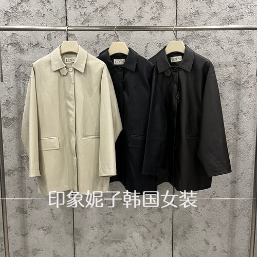韩国进口秋季新款PU皮衣女