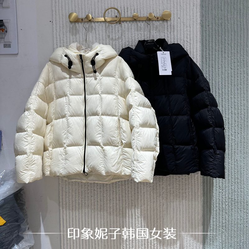 欧洲站2025冬季新款时尚连帽宽松保暖百搭鸭绒羽绒服外套女953777