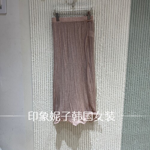 欧洲站秋季PH23褶皱松紧腰半裙