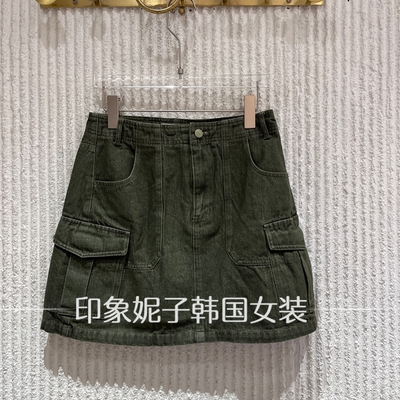 欧洲站2026秋季工装A字短裙女