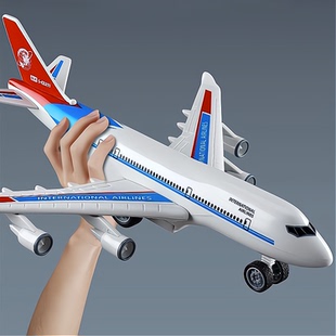儿童仿真飞机玩具模型惯性航空客机民航航模耐摔男孩早教玩具模型