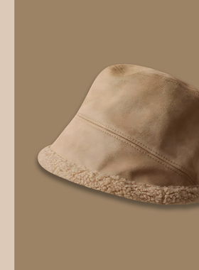 TURN2SPRING 小众设计感 韩版秋冬加厚防寒保暖帽子 渔夫帽