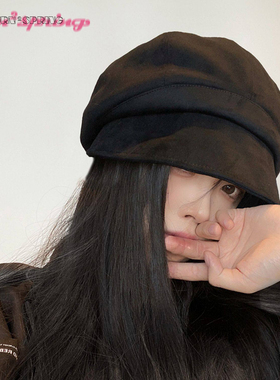 TURN2SPRING 小众设计感 韩版纯色大头围显脸小堆堆 渔夫帽