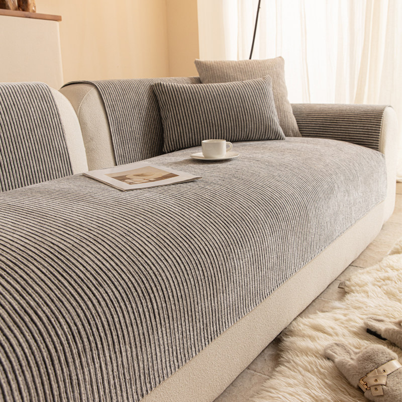 新款纯色雪尼尔沙发垫冬高级感四季通用防滑坐垫子沙发盖布巾定制,居家布艺,沙发垫,淘宝优惠券,粉丝福利购,淘宝优惠卷
