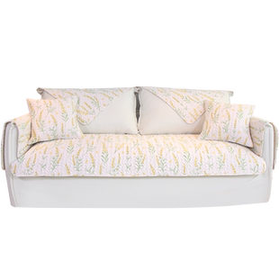 田园全棉沙发垫布艺防滑坐垫四季通用冬季简约现代沙发套罩巾盖布