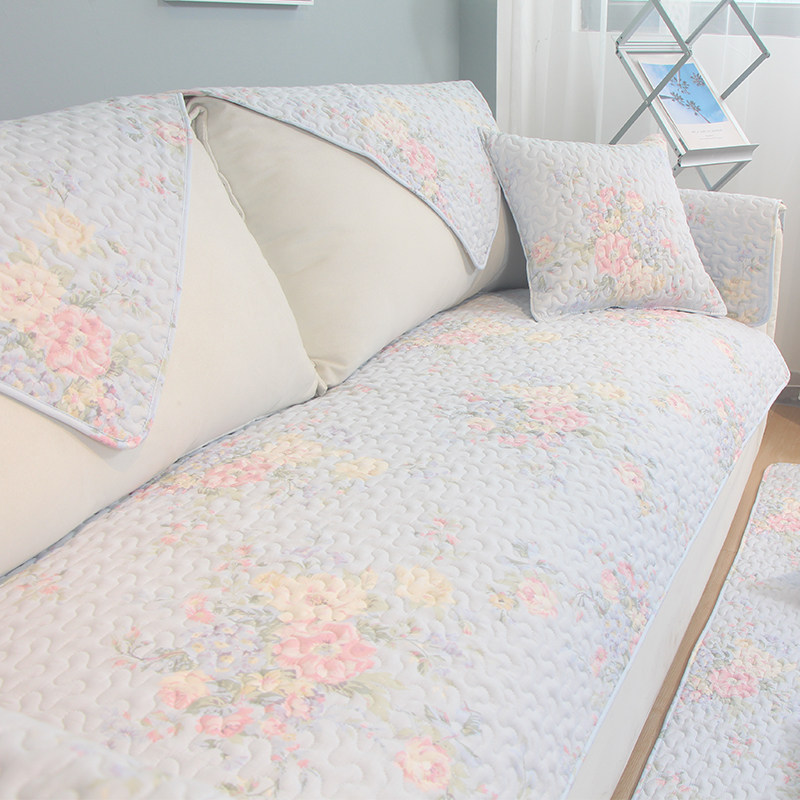 纯棉田园沙发垫四季通用防滑高级感全棉客厅皮沙发套罩巾坐垫定制,居家布艺,沙发垫,淘宝优惠券,粉丝福利购,淘宝优惠卷