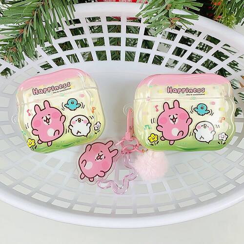 ins可爱粉色卡娜赫拉兔子airpods5保护套airpod4适用苹果pro3耳机壳二代无线蓝牙第三代2代airpodpro四代盒