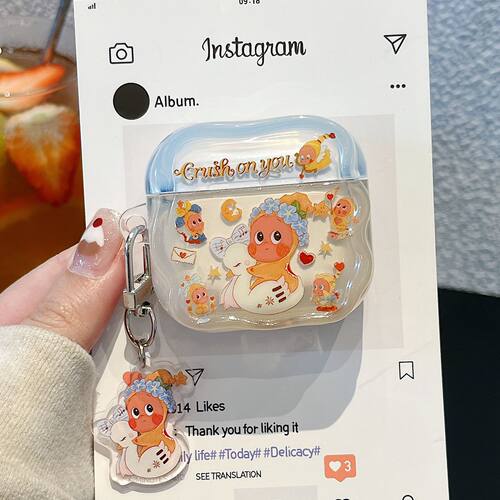 ins趣味可爱鸭子星星人airpods4保护套airpod3适用苹果pro3耳机壳无线蓝牙IMD防摔套三代aipods2代airpodpro