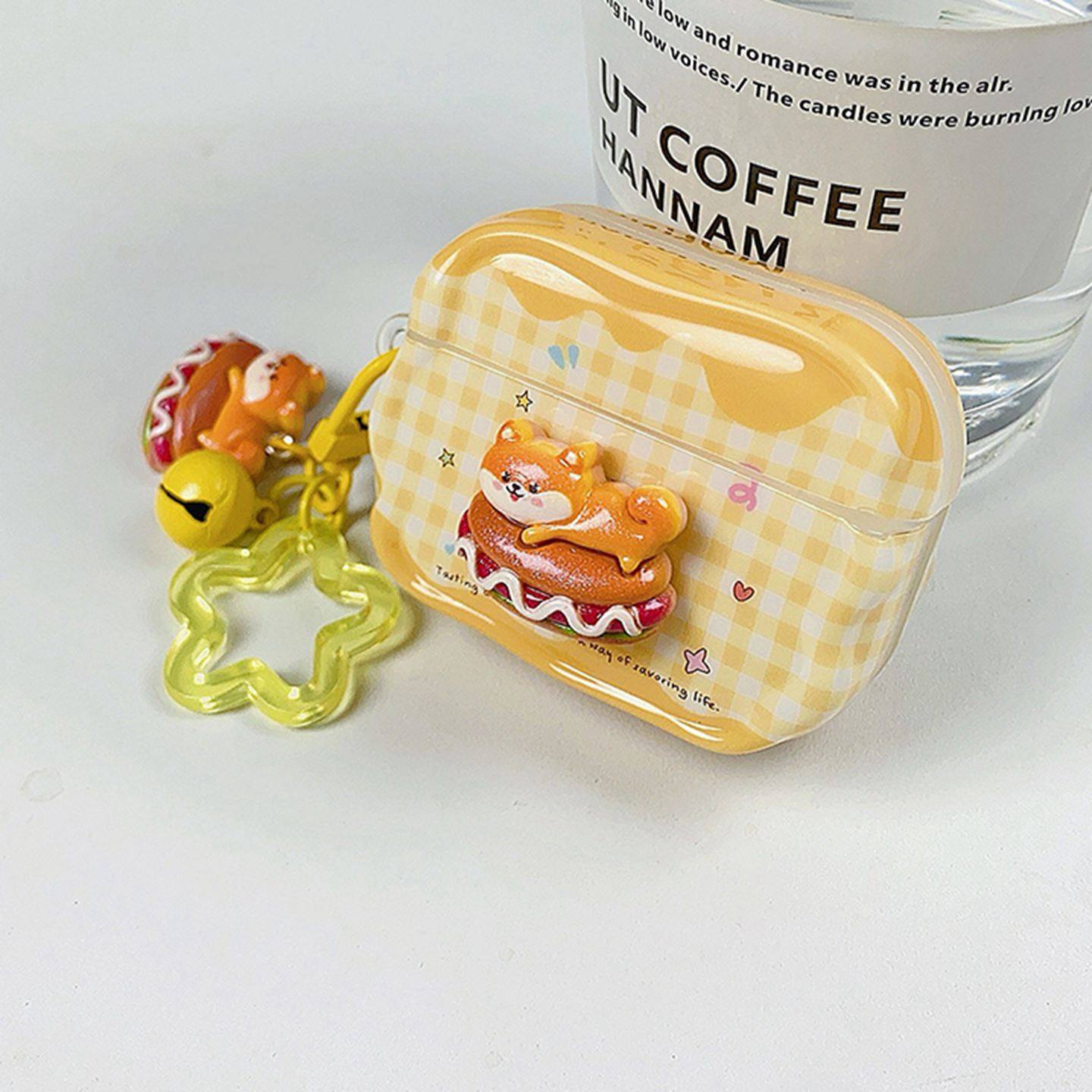 可爱立体汉堡小狗适用airpods4保护壳airpodspro3保护套新款苹果耳机保护壳pro2耳机套女款二三4代挂件,3C数码配件,耳机保护套,淘宝优惠券,粉丝福利购,淘宝优惠卷