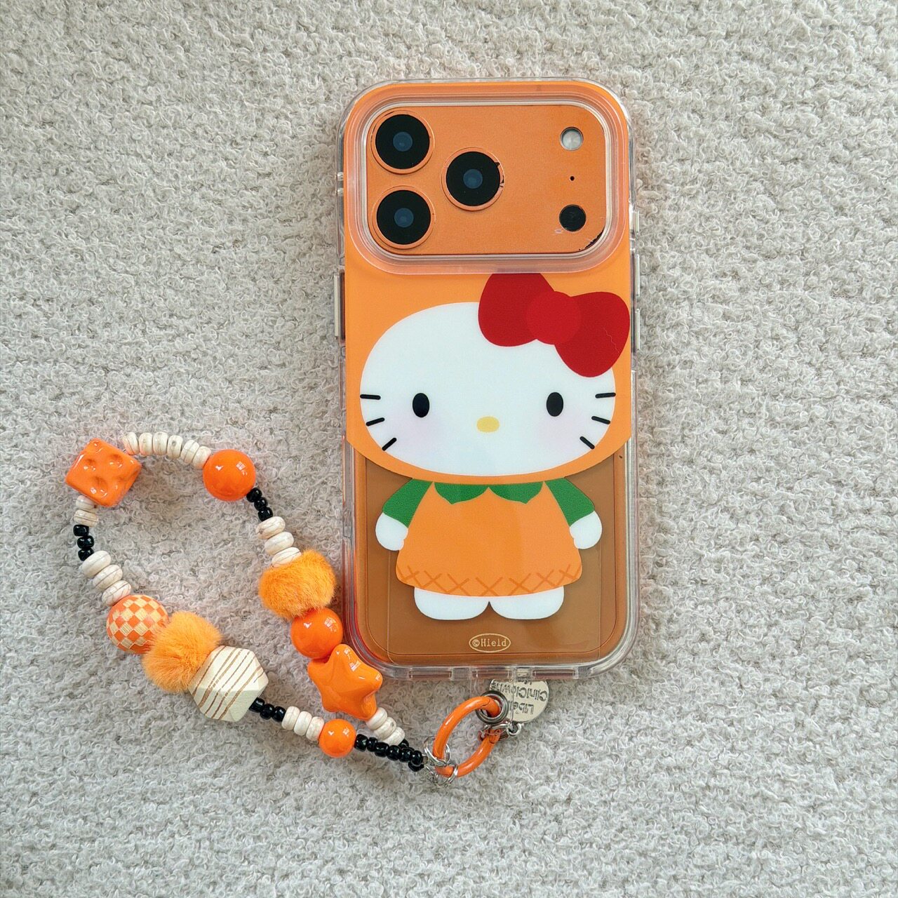 INS可爱卡通橙子萌装KT猫适用iphone17promax手机