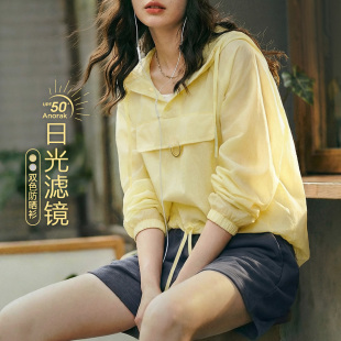 马登山系超轻薄款 女夏 速干透气宽松套头防晒服卫衣半透明上衣罩衫