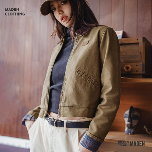 【马登女装巴恩风外套】短夹克