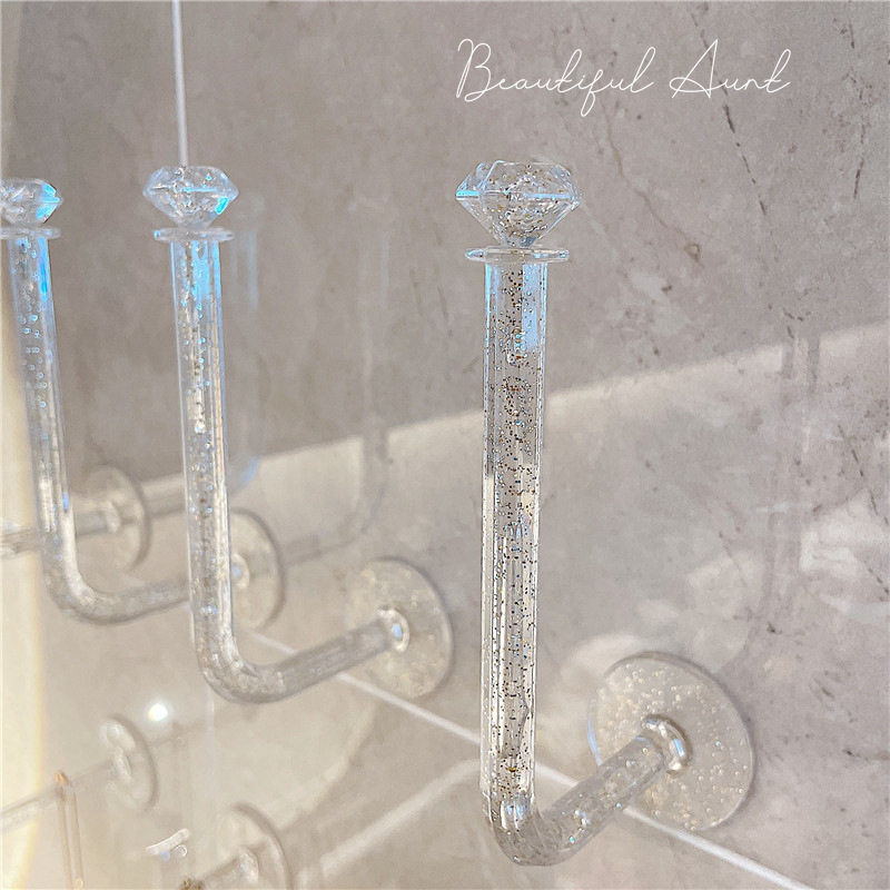 挂钩免打孔发圈收纳架子