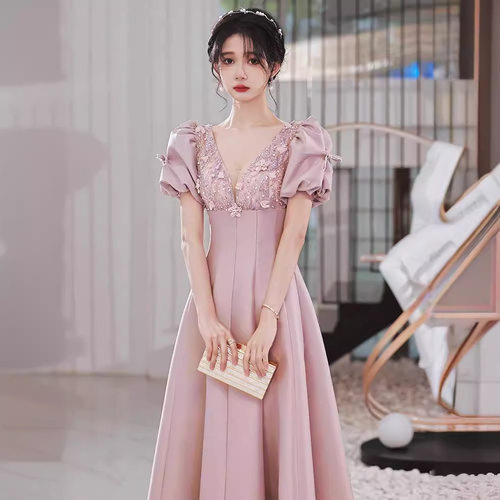 9A晚礼服2026新款敬酒服缎面礼服