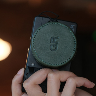jx-image 理光GR3真皮镜头盖gr3x配件富士X100VI牛皮镜头盖X100V