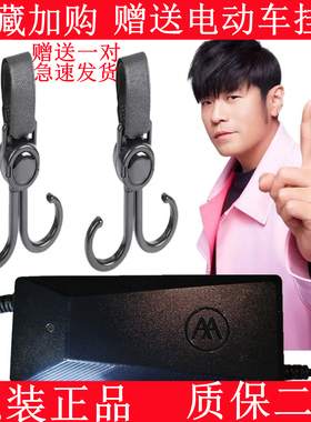 爱玛电动车原装充电器48/60V72/20AH新国标石墨烯插头T型快充锂电