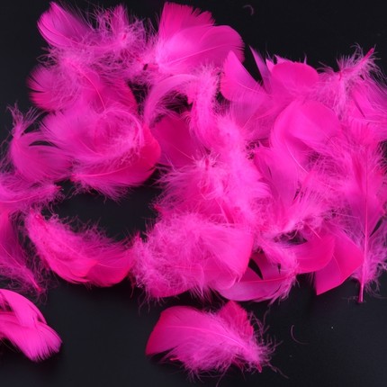 彩色小飘羽毛DIY彩色26色礼品鹅毛软毛小绒毛飘柔服装辅料材料包