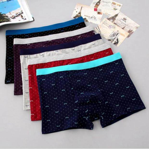 3条装全棉质男士平角内裤100纯棉内档男特加肥加大短裤头肥佬裤衩