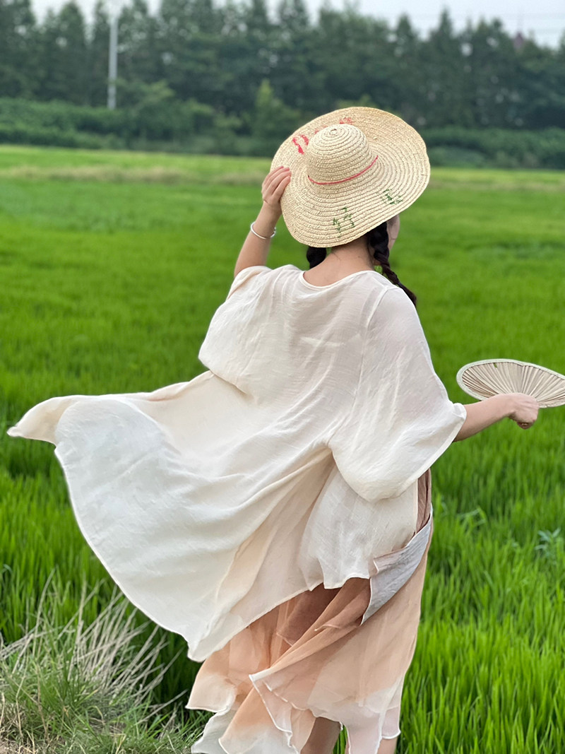 文艺温柔气质飘逸开衫