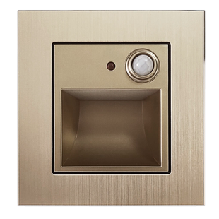 led人体感应地脚灯86型嵌入式不锈钢楼梯踏步灯走廊踢脚地角灯