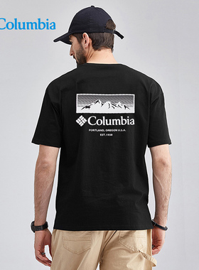Columbia哥伦比亚T恤男春夏新款户外防晒冰感速干透气短袖XE3513