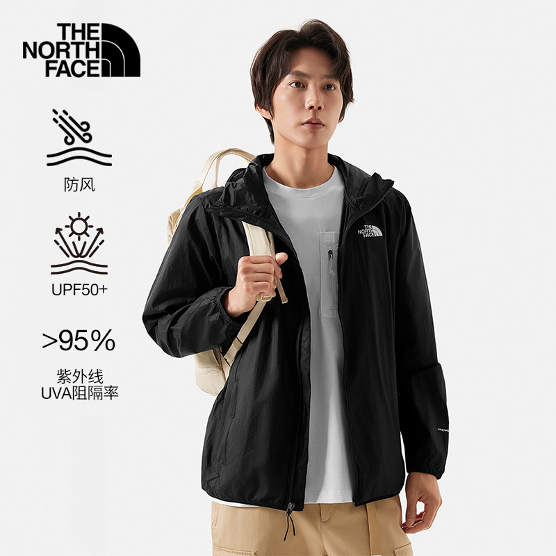 TheNorthFace北面皮肤衣男士春夏新款户外UPF50+防晒夹克外套87V6