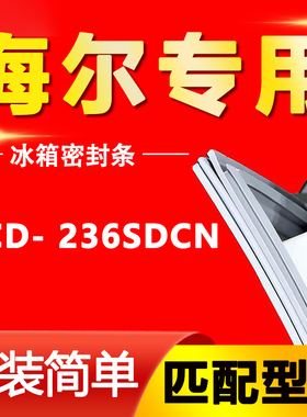 适用海尔冰箱BCD- 236SDCN密封条强磁门胶条原装磁条原厂封条配件