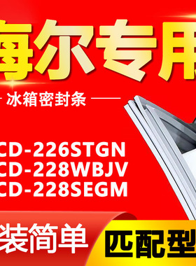 适用海尔BCD-226STGN 228WBJV 228SEGM冰箱门封条磁密封条胶圈皮