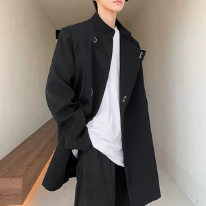 新中式装西装外套中山装青年日系cityboy质感高级中国风情侣西服