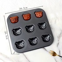 Черный [9 последовательный утолщен] модель панды