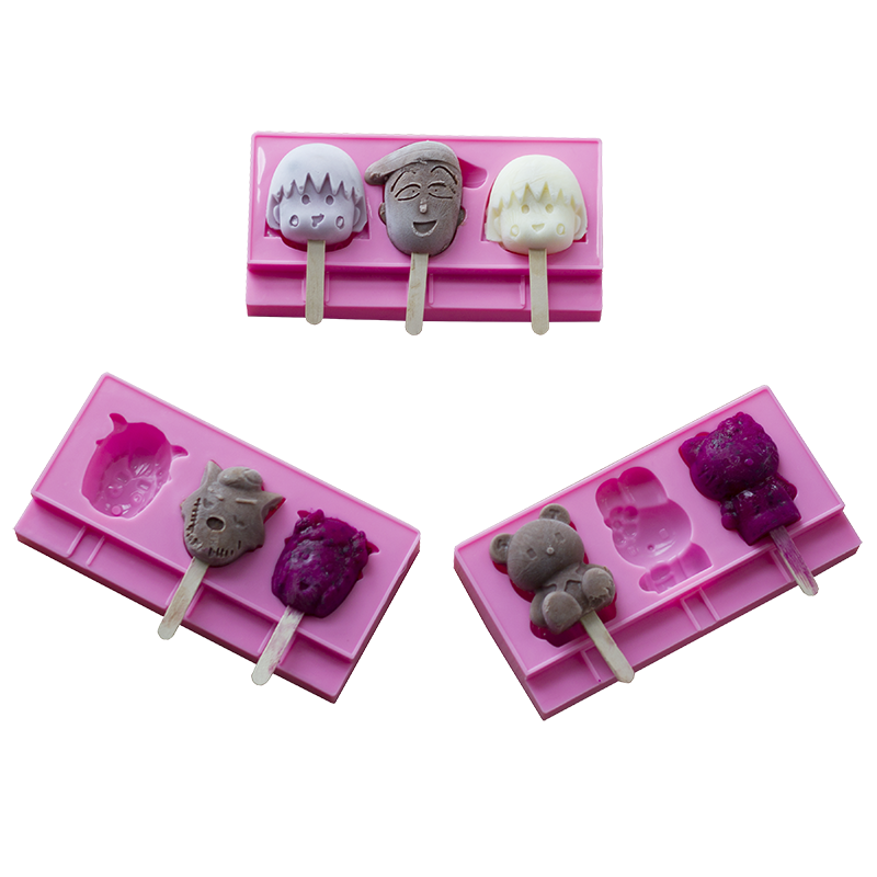 德立做雪糕冰棍硅胶卡通模具