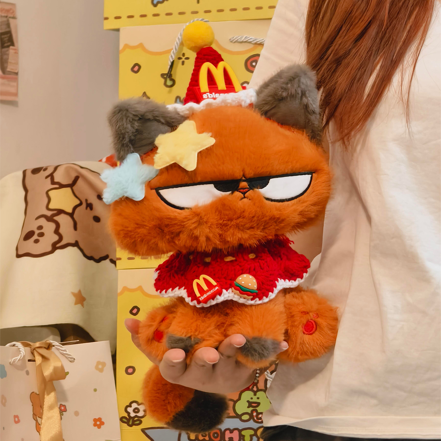 可爱猫咪玩偶女生睡觉抱枕陪伴公仔儿童毛绒玩具娃娃男友生日礼物