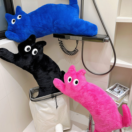 猫咪长条抱枕公仔女生睡觉专用