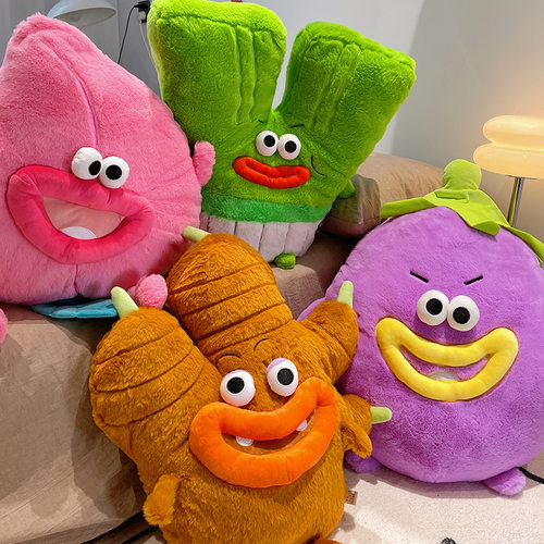 丑萌娃娃蔬菜玩偶毛绒玩具