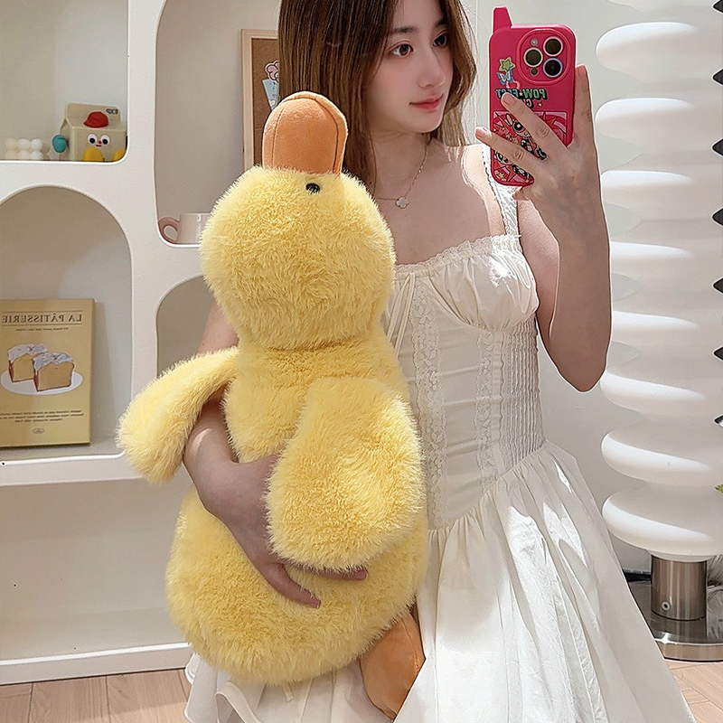 可爱大白鹅公仔小黄鸭子玩偶抱枕