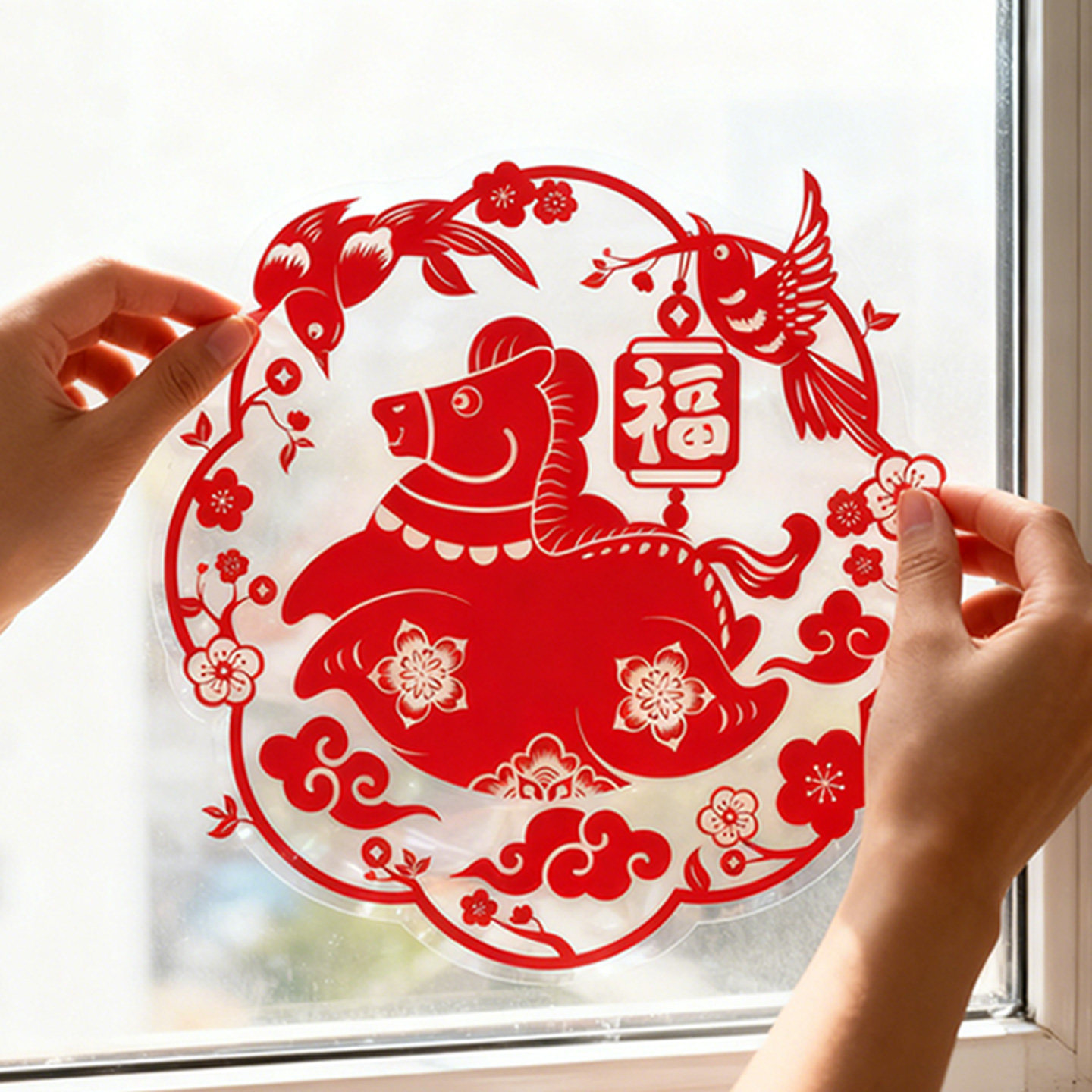 2025年新年装饰玻璃贴纸窗贴