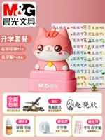 Комплект, именная наклейка, кот, 40