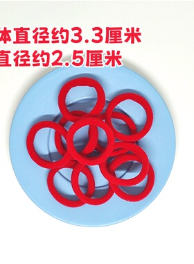 新年红色儿童发圈高弹力无接缝
