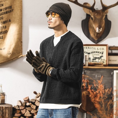 200斤加大码假两件毛衣