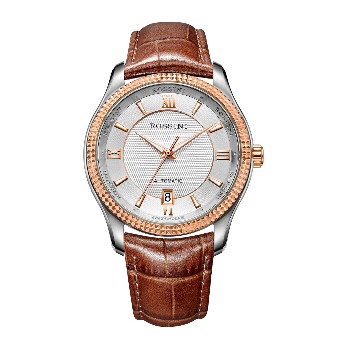 罗西尼勋章系列专柜同款男表机械表精钢防水男士手表5699