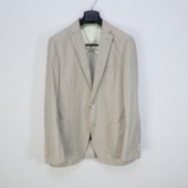 男士 修身 休闲西服 条纹时尚 半夹舒适透气男单西 春夏薄款 蓝豹