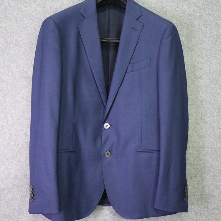 蓝豹/男士蓝色商务套装西服 春秋 超修身 全羊毛 仅175 100Y