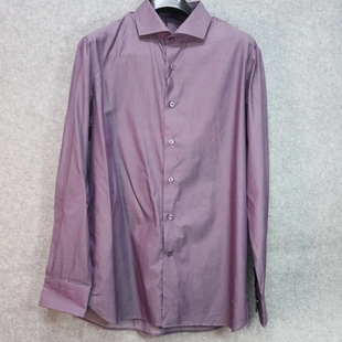 男士 衬衫 蓝豹 瑕疵特价 款 43码 全棉商务修身 长袖