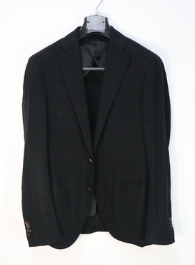 蓝豹/男士黑色春秋商务款休闲西服 超修身 100%山羊绒 仅175 96B