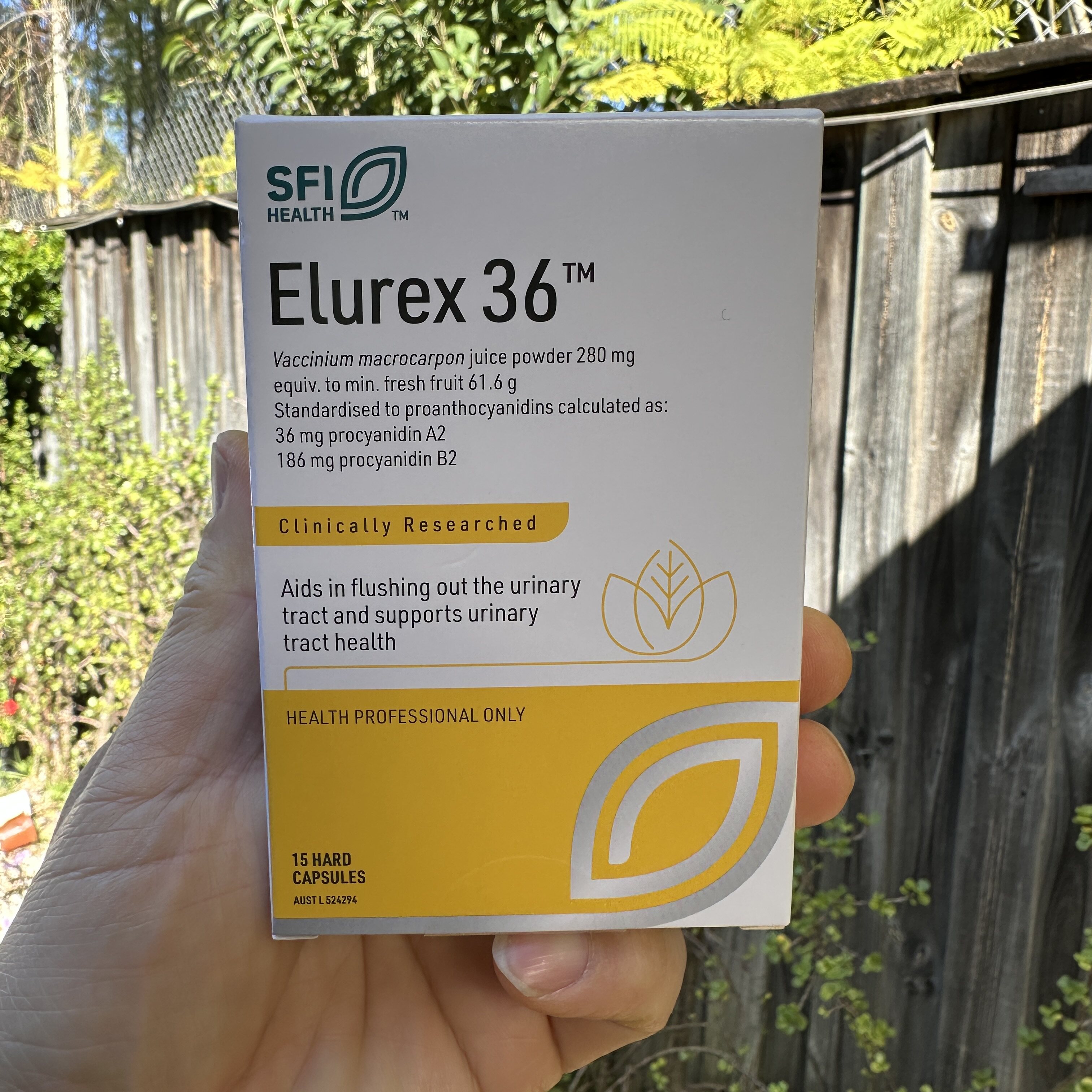 澳洲直邮Flordis Urinary 蔓越莓胶囊15粒Elurex 36升级版