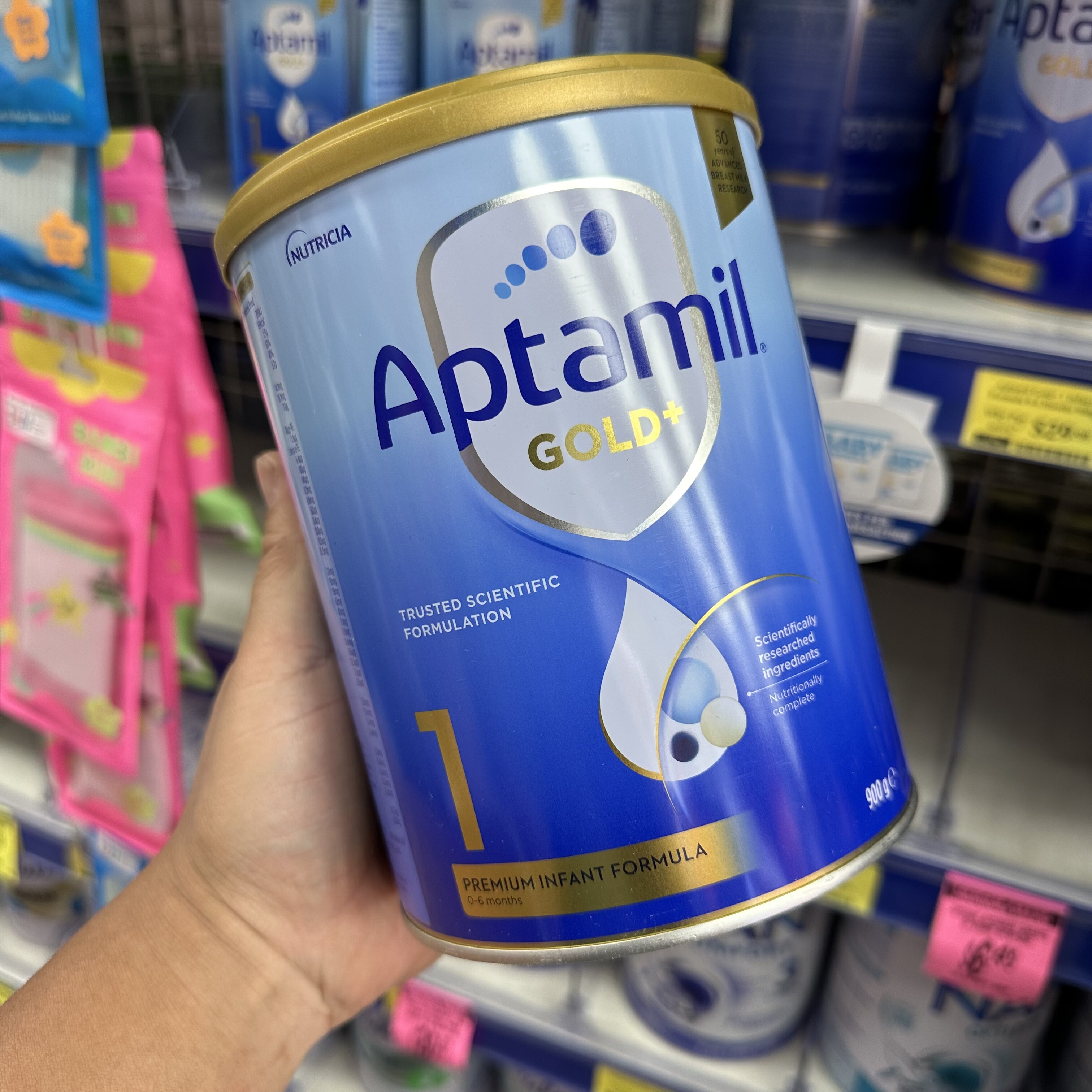 澳洲直邮 Nutricia Aptimal 爱他美金装1段900g包邮