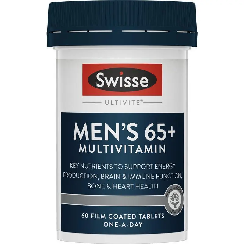 澳洲直邮代购SWISSE 男士维生素65+ 60粒